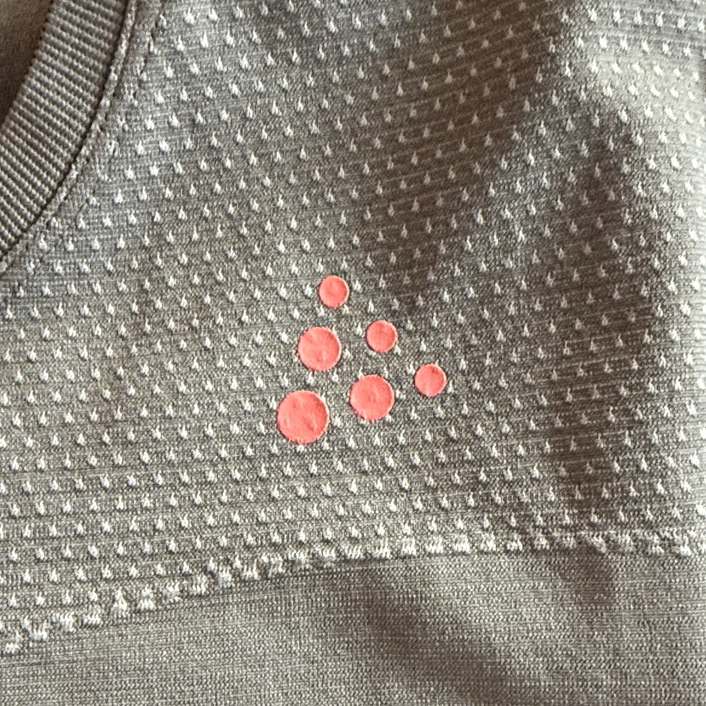 Craft Gray Orange Long Sleeve Shirt FuseKnit Base Layer Women’s M Medium - Picture 3 of 9
